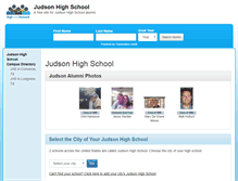 Tablet Screenshot of judsonhighschoolalumni.com